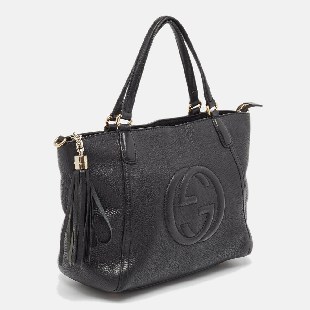 Gucci Black Leather Small Soho Zipped #129837G69B - Picture 3 of 10